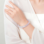 Natural Jade Bracelet Agate Stone Purple Jade Bracelet