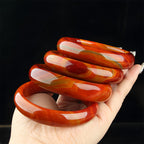 Natural red agate wine red jade bracelet