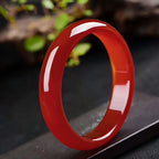 ■Luck and Health■Natural Jade Bracelet Chalcedony RedJade Bracelet