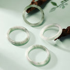 Natural Jade Bracelet White Green Charm Bracelet