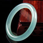Natural Jade Bracelet Classic Ice Blue Jade Bracelet