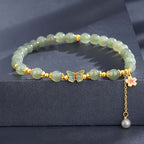 S925 silver Hetian jade butterfly jade bracelet£¨elastic cord£©
