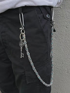 Blue-Dragon Bone Bead Pants Chain