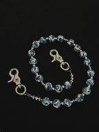 New blue camouflage silicone pants chain