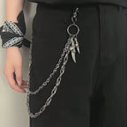 Exclusive original double chain double eagle claw pants chain