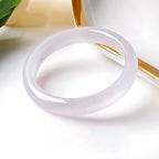 Natural Jade Bracelet White Moonlight Agate Stone White Jade Bracelet