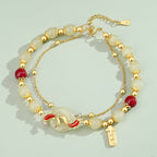 S925 silver natural Hetian jade koi versatile bracelet